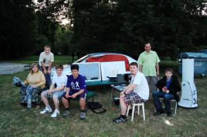 stanowisko Sekcji Astronomicznej na obchodach Święta Przesilenia Letniego Gwiezdne Wrota - Sekcja Astronomiczna